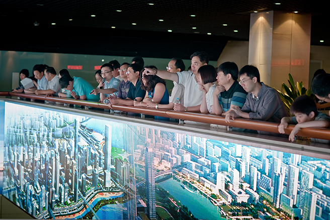参观新区